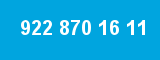 922 870 16 11
